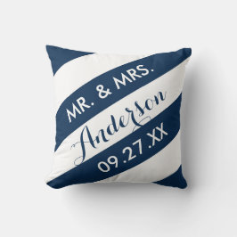 Moderne Stripes Personalized Sierkussen/marine Kussen