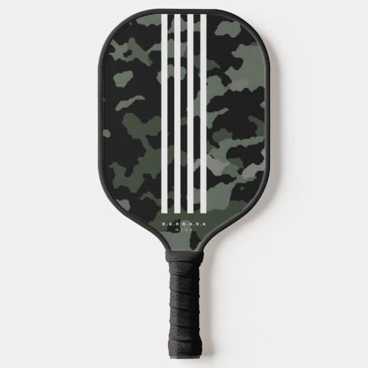 Moderne Stripes Pickleballer Camouflage Pickleball Paddle (Voorkant)