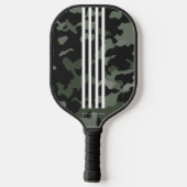 Moderne Stripes Pickleballer Camouflage Pickleball Paddle (Achterkant)