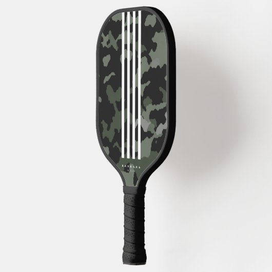 Moderne Stripes Pickleballer Camouflage Pickleball Paddle (Links)