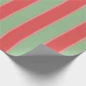 Moderne Stripes Retro-patroon uit de middelbare ee Cadeaupapier (Hoek)