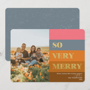 Moderne Stripes Rust, zeer mooie foto Feestdagenkaart