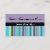 Moderne Stripes-Visitekaartjes Visitekaartje (Achterkant)