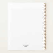 Moderne Stripes Wit Zwart Kalender Planner Aangepa (Achterkant)