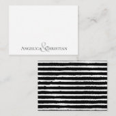 Moderne stripesparen, speciaal gepersonaliseerd pa notitiekaartje (Voorkant / Achterkant)