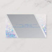 Moderne strips, kleurrijke glittery Bokeh Visitekaartje (Achterkant)