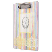 Moderne strips voor stijlvolle monogram klembord (Links)