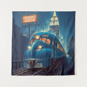Moderne stroomlijnen New York Express Wandkleed