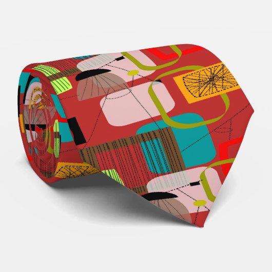 Moderne Stropdas voor mannen in het midden van de (Opgerold)