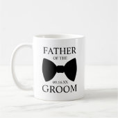 Moderne stropdas voor vader van de bruidegom koffiemok (Links)