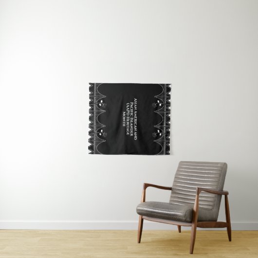 Moderne structurele AAPI-erfgoedtafelloper Wandkleed (In Situ (horizontaal))