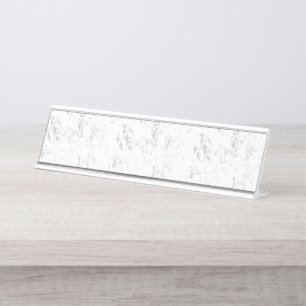 Moderne student bureau esthetisch ontwerp naambordje