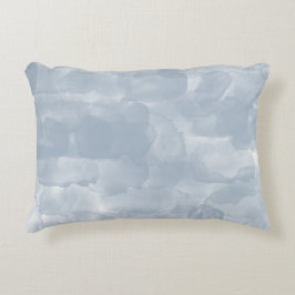 Moderne Stusty Blue Waterverf Brush Strokes Accent Kussen