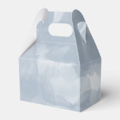 Moderne Stusty Blue Waterverf Brush Strokes Bedankdoosjes (Voorkant Zijde)