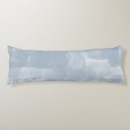 Moderne Stusty Blue Waterverf Brush Strokes Lichaamskussen