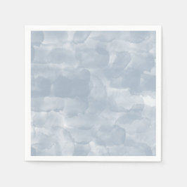 Moderne Stusty Blue Waterverf Brush Strokes Servet