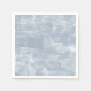 Moderne Stusty Blue Waterverf Brush Strokes Servet