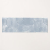 Moderne Stusty Blue Waterverf Brush Strokes Yogamat (Voorkant (horizontaal))