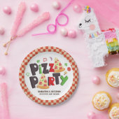 Moderne Style Pizza Party Papieren Bordje (Feest)