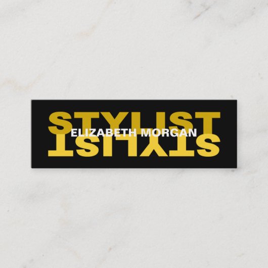Moderne stylenkaart mini visitekaartje (Voorkant)