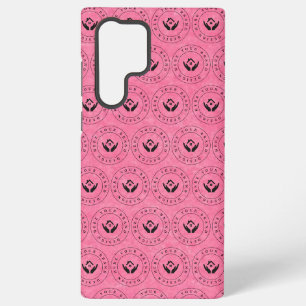 Moderne stylist bewerkbare logo en tekst samsung galaxy hoesje