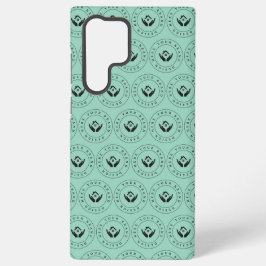 Moderne stylist bewerkbare logo en tekst samsung galaxy hoesje