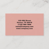 Moderne Stylist Manicurist Nail Artist Nail Salon Visitekaartje (Achterkant)