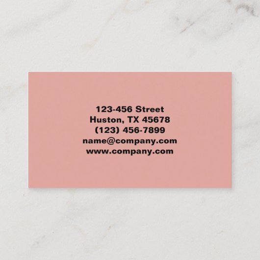 Moderne Stylist Manicurist Nail Artist Nail Salon Visitekaartje (Achterkant)