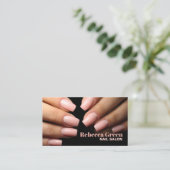 Moderne Stylist Manicurist Nail Artist Nail Salon Visitekaartje (Staand voorkant)