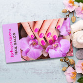 Moderne Stylist Manicurist Nail Artist Nail Salon Visitekaartje