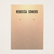 Moderne, subtiele Roos Gold Earring-kaart