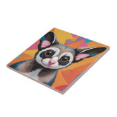 Moderne Sugar Glider Abstract en kleurrijk Tegeltje (Zijkant)