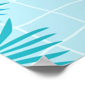 Moderne Summer Pool Party Verjaardag Poster (Hoek)