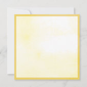 Moderne Sunflower Bridal Shower Invitation Kaart (Achterkant)