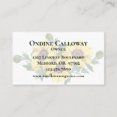 Moderne Sunflower Home Business Skin-kaart Visitekaartje (Achterkant)