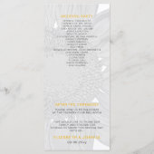 Moderne SunFlower Wedding-programma's Programmakaart (Achterkant)