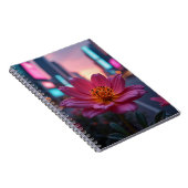 Moderne Sunrise Bloom Notitieboek (Rechterzijde)