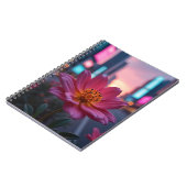 Moderne Sunrise Bloom Notitieboek (Linkerzijde)