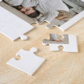 Moderne Superheld Familie Foto Puzzel voor Vader (Zijkant)
