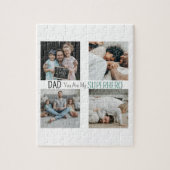 Moderne Superheld Familie Foto Puzzel voor Vader (Verticaal)