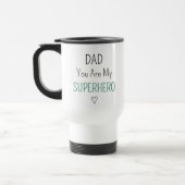 Moderne Superhelden Foto Reis Mok voor Papa (Links)