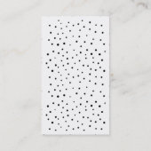 Moderne, superroze en zwarte Hallo - Aangepast Visitekaartje (Achterkant)