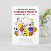 Moderne Superster Kids Jongens Sport Verjaardagsfe Kaart (Staand voorkant)