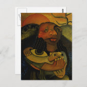 Moderne surrogaatverf briefkaart (Voorkant / Achterkant)