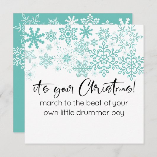 Moderne SVG Snowflakes Het is jouw Kerstmis (Voorkant / Achterkant)