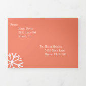 Moderne Sweet 16 Scattersvlokken Drieluik Uitnodiging (Cover)