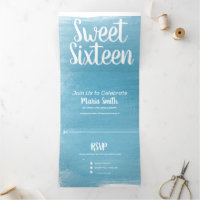 Moderne Sweet 16 Watercolor Strepen Fotografie