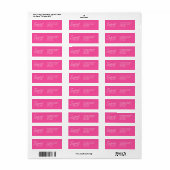 Moderne Sweet Zestien hete roze meisjes 16e Etiket (Full Sheet)