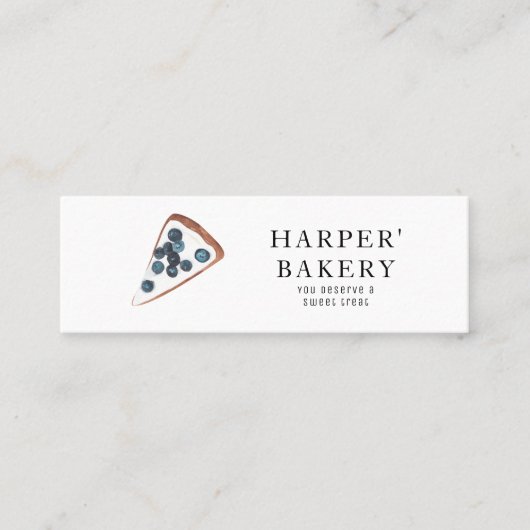 Moderne Sweets Bakery Professional Business Mini Visitekaartje (Voorkant)