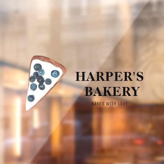 Moderne Sweets Bakery Professional Business Raamsticker (Vel 2)